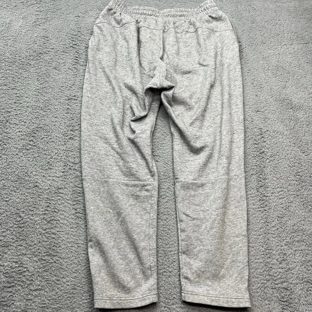 Adidas Sweatpants Womens XL Joggers Gray Fleece Zip Legs Drawstring Streetwear